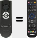Replacement remote control for IRO001