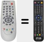 Replacement remote control for REMCON1306