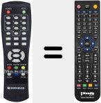 Replacement remote control for REMCON1007