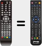 Mando a distancia sustituto de TFD2208