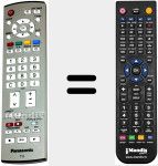 Replacement remote control for EUR765101B