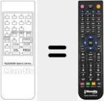 Replacement remote control for REMCON535