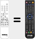 Replacement remote control for RCN600 (56522331)