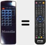 Télécommande pour remplacer REMCON957