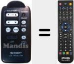 Télécommande pour remplacer RRMCG1263CESA