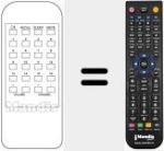 Mando a distancia sustituto de REMCON1339
