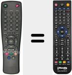 Replacement remote control for REMCON077