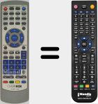 Mando a distancia sustituto de DVBT066