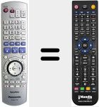 Télécommande pour remplacer EUR7659Y40