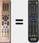 Replacement remote control for HB6000 PVR 160GB HB