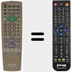Télécommande pour remplacer RRMCG1270AJSA