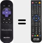 Replacement remote control for SkyOnline