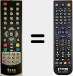 Mando a distancia sustituto de TM-TDT 1019