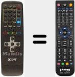 Replacement remote control for XSAT