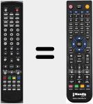 Télécommande pour remplacer LCD15N7DVD