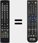 Replacement remote control for LCD19N7DVD