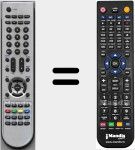 Replacement remote control for X81000607