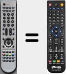 Mando a distancia sustituto de X81000307