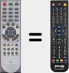 Replacement remote control for DVBS1030