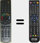 Télécommande pour remplacer RC536K (014002370)