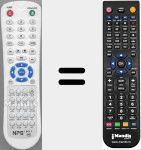 Replacement remote control for NPG006