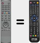 Replacement remote control for DSR DTR 9000 TWIN