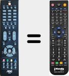 Télécommande pour remplacer RL57B