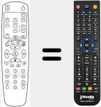 Replacement remote control for BRTKKTR13B9ZA