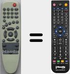 Télécommande pour remplacer TDT4VERS2