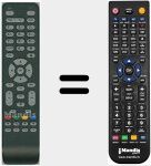 Replacement remote control for RCEASY2581T