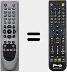 Replacement remote control for 50006486