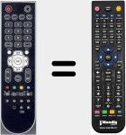 Télécommande pour remplacer RCRE212701SPVR