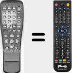 Replacement remote control for 1000