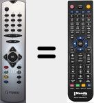 Télécommande pour remplacer RC1243 (20204028)