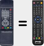 Mando a distancia sustituto de Otava001