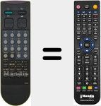 Replacement remote control for R-18A07