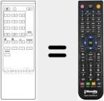 Replacement remote control for RM 614 (A1009106A)