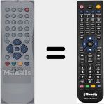 Replacement remote control for Radiola002