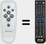Replacement remote control for REMCON1601