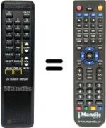 Replacement remote control JERROLD JERROLD001
