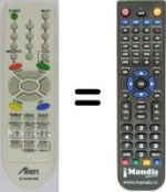 Télécommande équivalente LG SEC15738