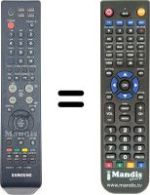Mando a distancia equivalente Samsung WHV3985