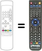 Télécommande équivalente Toshiba SEC2585