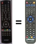 Télécommande équivalente Denver WHV12355
