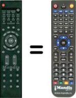 Télécommande équivalente WHV12322