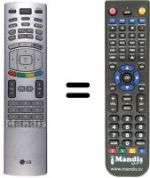 Mando a distancia equivalente LG WHV14254