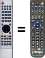 Télécommande équivalente NordMende SEC15990