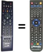 Télécommande équivalente Philips SEC3198