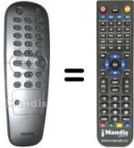 Télécommande équivalente Philips SEC0543