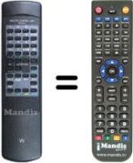 Télécommande équivalente SEC2424